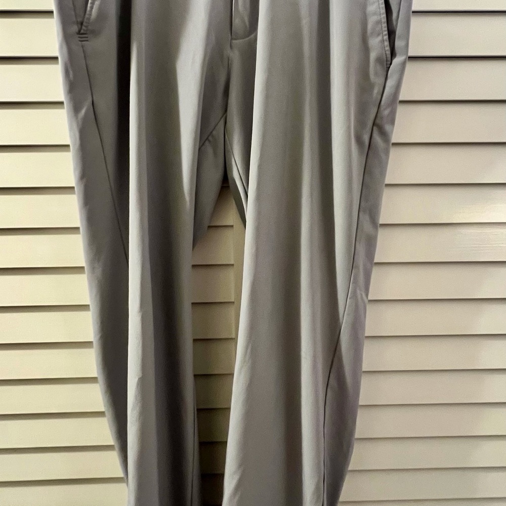 Adidas Gray Dress Pants with Classic Straight-Leg Cut